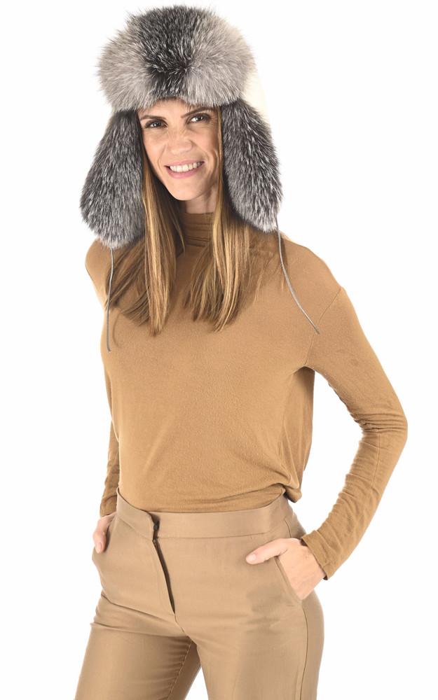 la canadienne Chapka rex et renard argenté