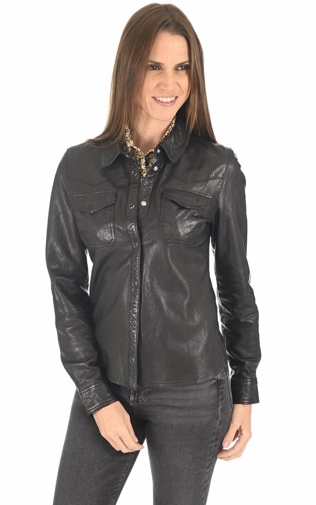La Canadienne Chemise Agneau Cecilia Noire