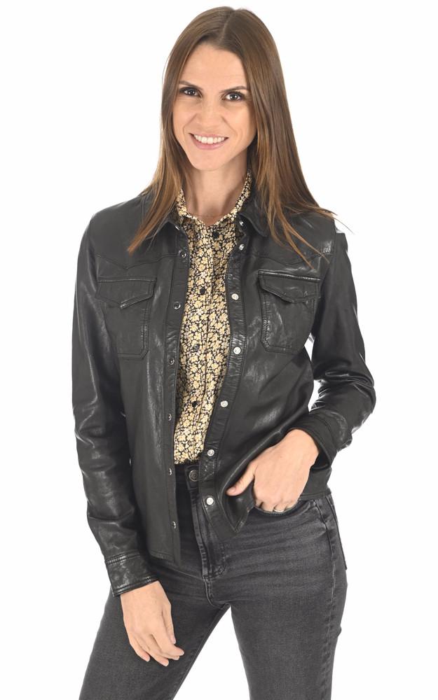 la canadienne Chemise agneau Cecilia noire