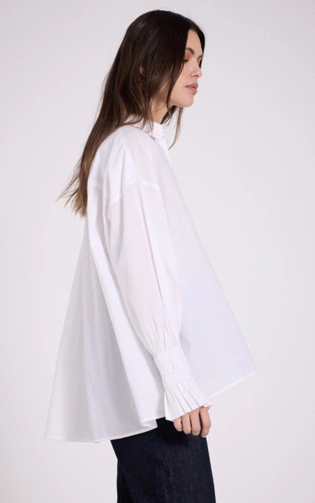 La Canadienne Chemise Ample Coton Blanc