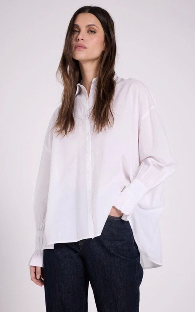 la canadienne Chemise ample coton blanc