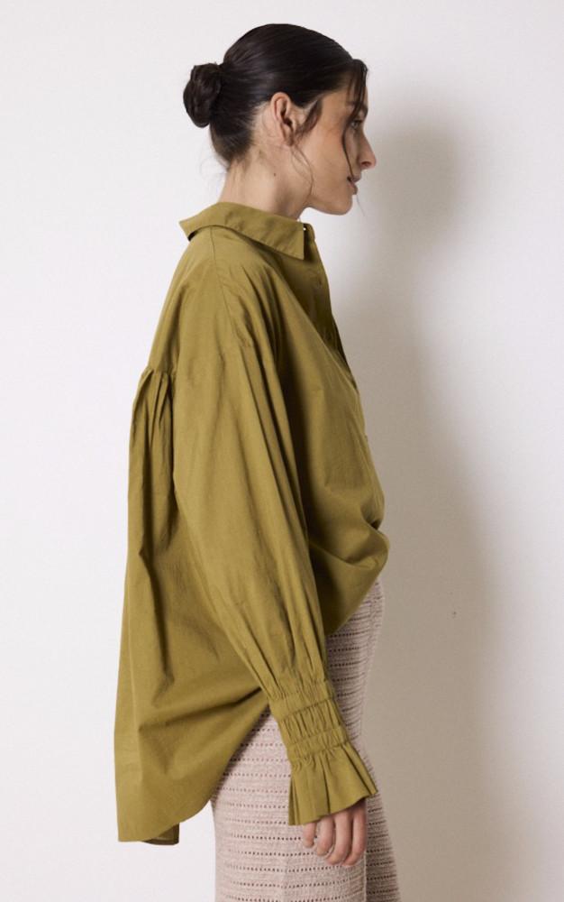 La Canadienne Chemise Ample Coton Vert