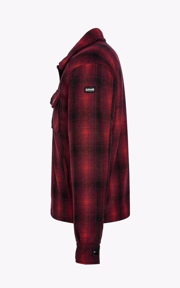 La Canadienne Chemise Carreaux Laine Timber1 Rouge
