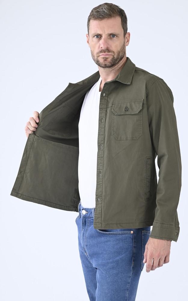 La Canadienne Chemise Coton Comcast Kaki