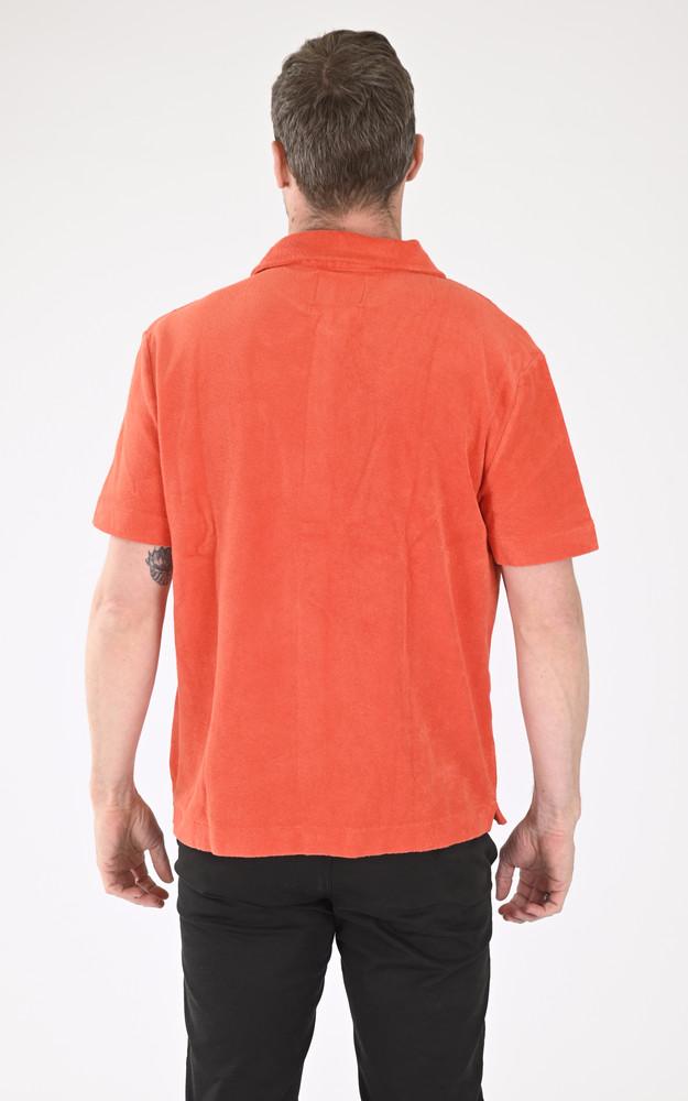 La Canadienne Chemise Coton éponge Orange