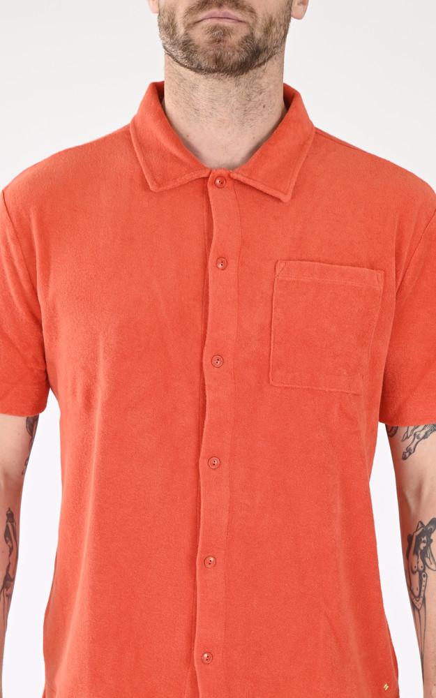 La Canadienne Chemise Coton éponge Orange