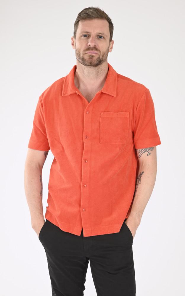 la canadienne Chemise coton éponge orange