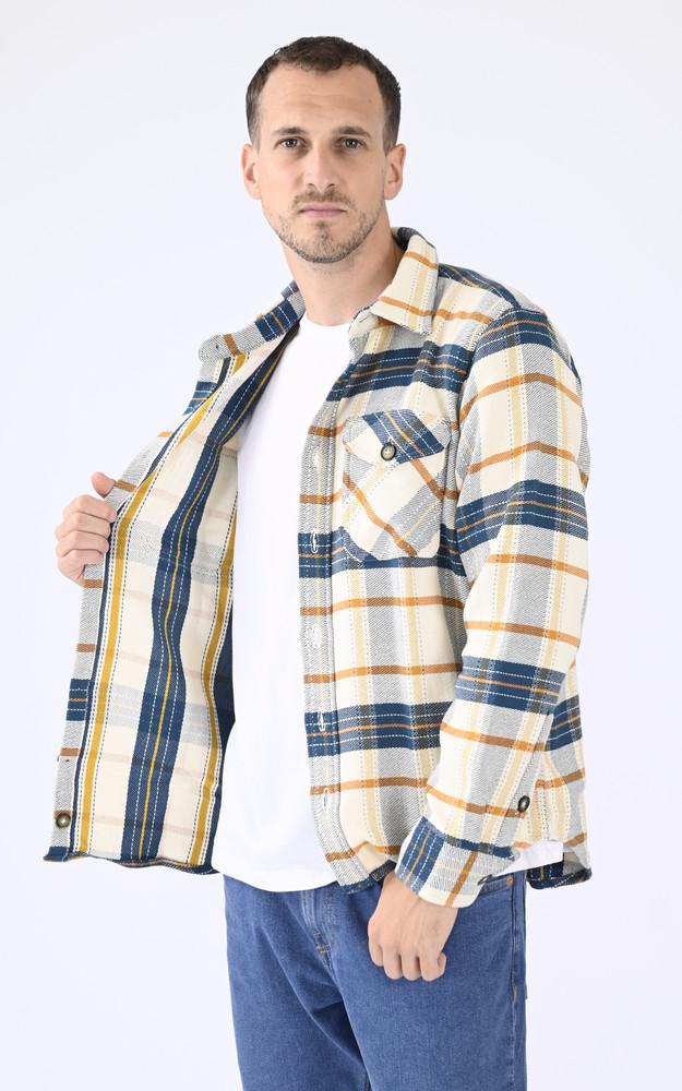 La Canadienne Chemise Coton Rayures Bleu