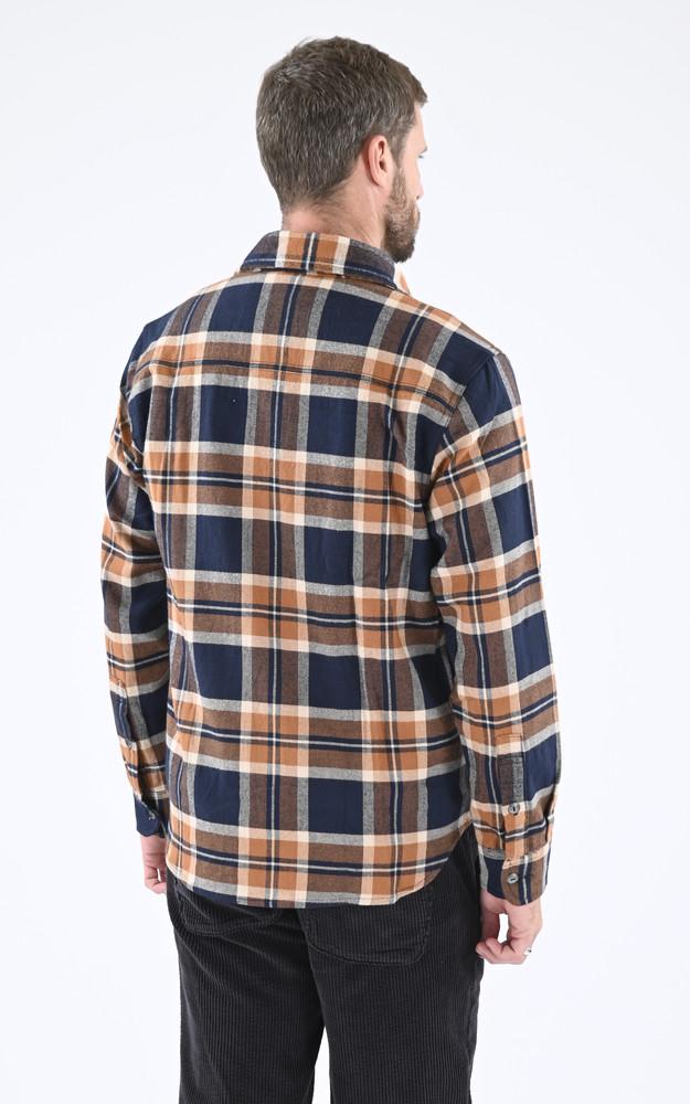 La Canadienne Chemise Coton Rayures Marron