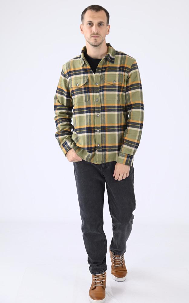 La Canadienne Chemise Coton Rayures Vert