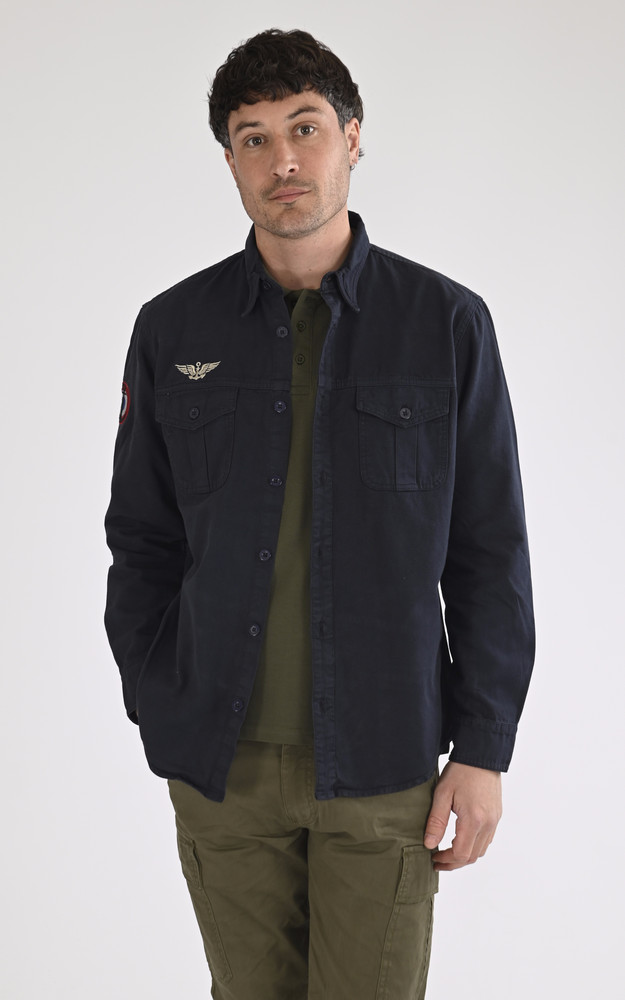 la canadienne Chemise KING AIR MN marine