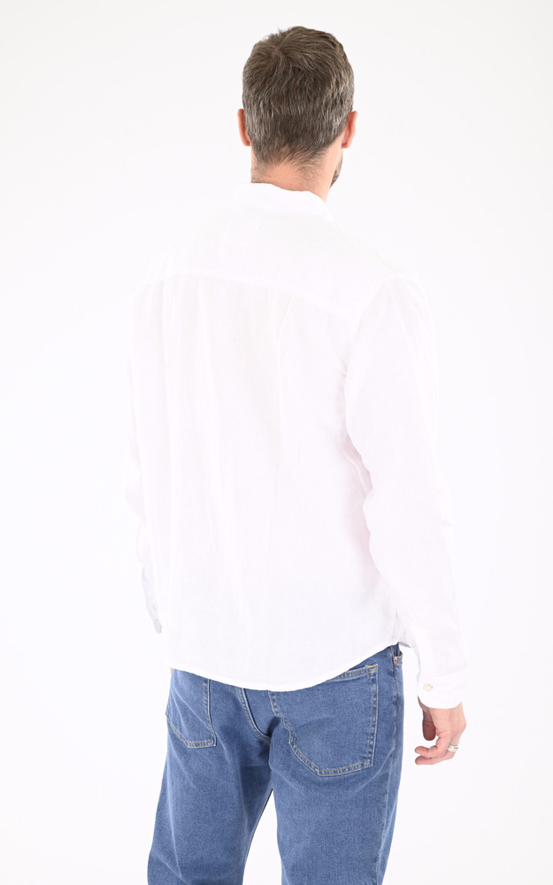 La Canadienne Chemise Lin SANTIAGOML Blanche