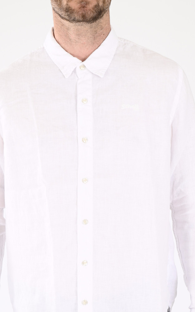 La Canadienne Chemise Lin SANTIAGOML Blanche