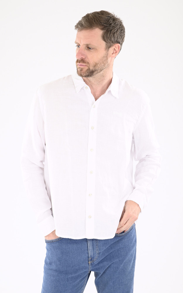 la canadienne Chemise lin SANTIAGOML blanche