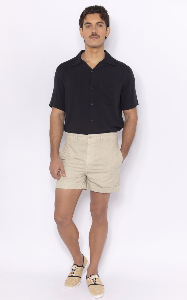 La Canadienne Chemise Manches Courtes Bleu Marine