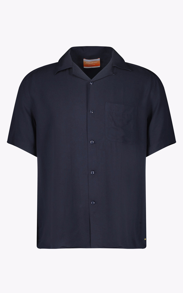La Canadienne Chemise Manches Courtes Bleu Marine