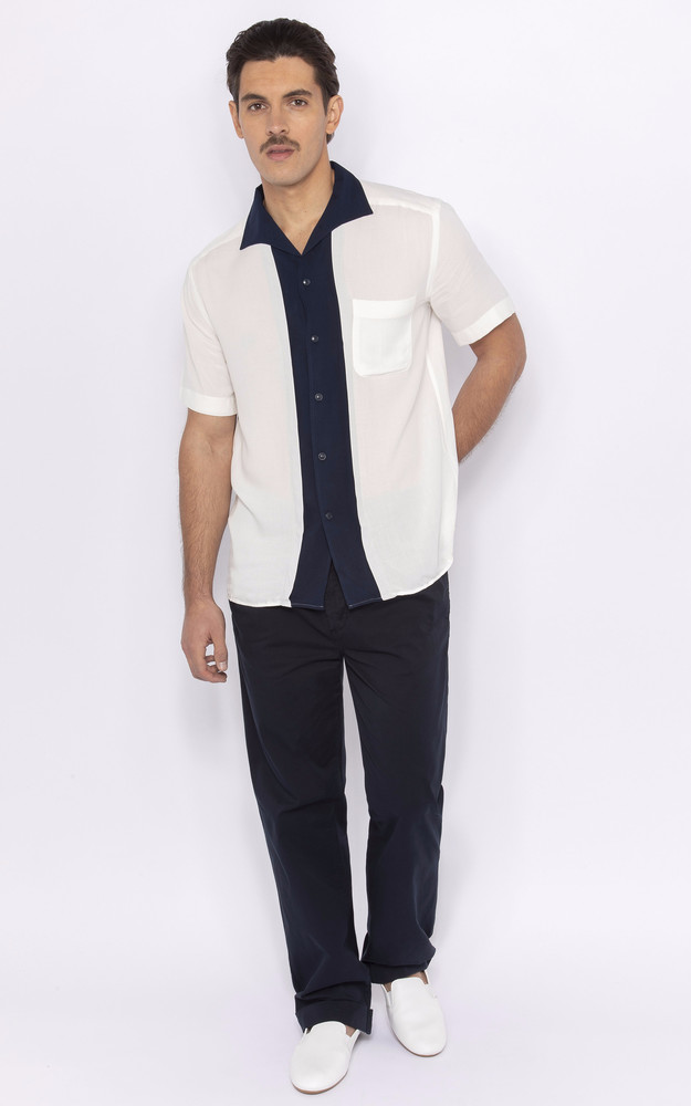 La Canadienne Chemise Manches Courtes écru