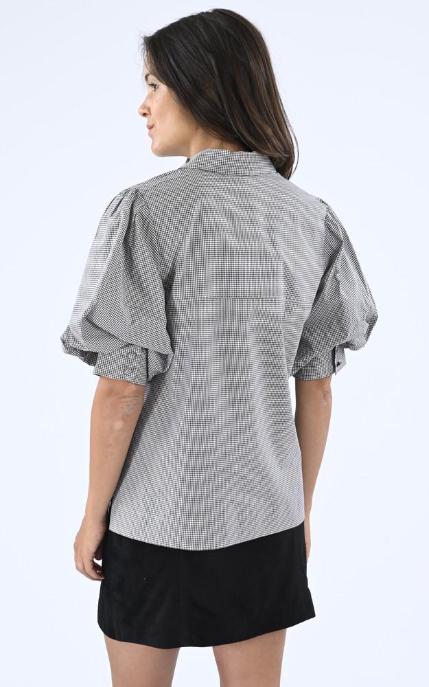 La Canadienne Chemise Manches Courtes Noire