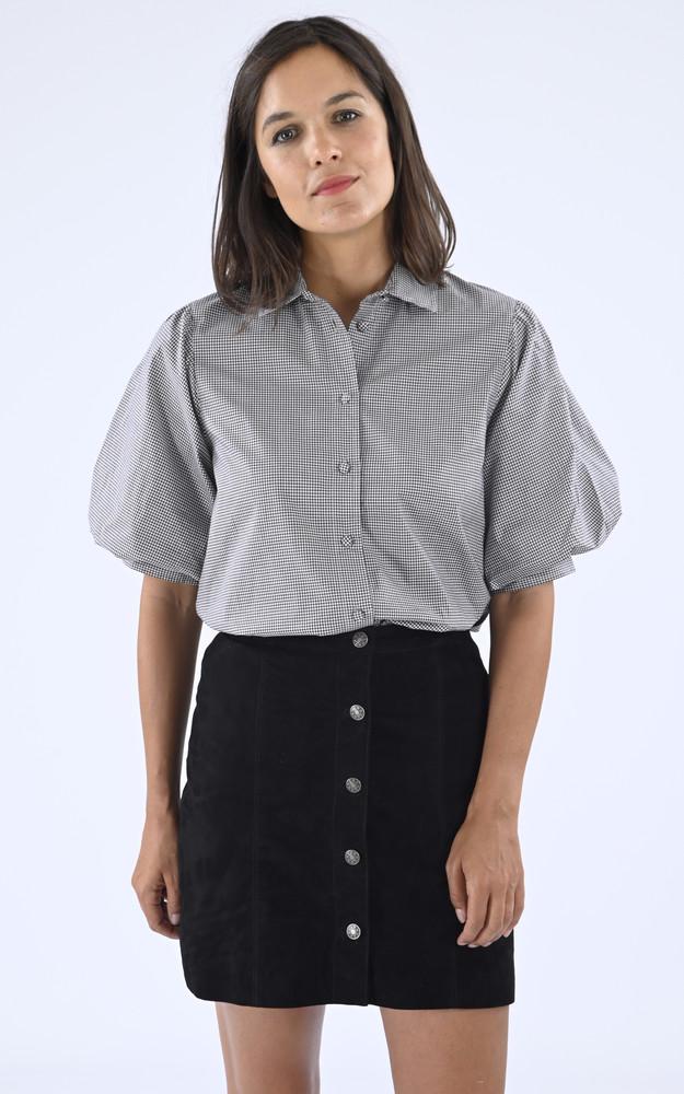 la canadienne Chemise manches courtes noire