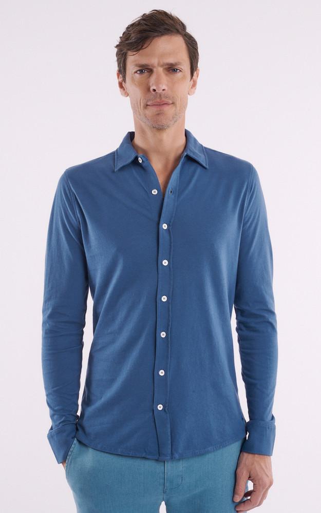 la canadienne Chemise manches longues bleu