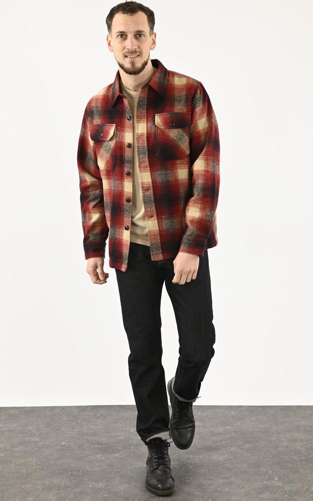 La Canadienne Chemise SHCARL4 Dark Red Checks