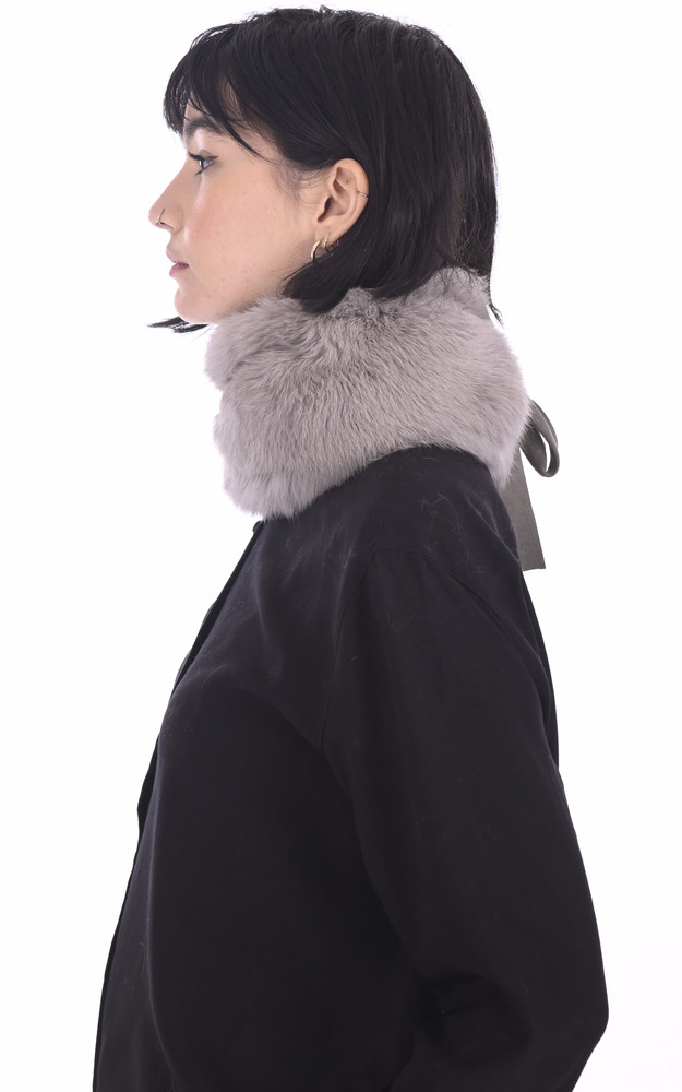 La Canadienne Col En Fourrure Grise