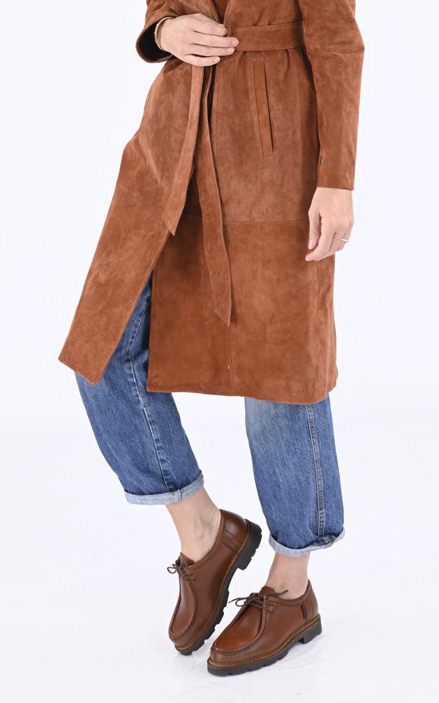 la canadienne Derbies cuir Macha beige