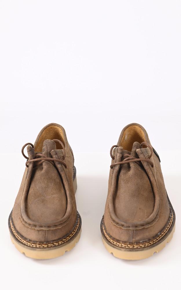 La Canadienne Derbies Cuir Nubuck Macha Camel