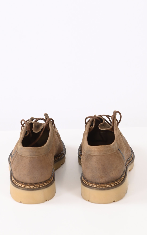 La Canadienne Derbies Cuir Nubuck Macha Camel