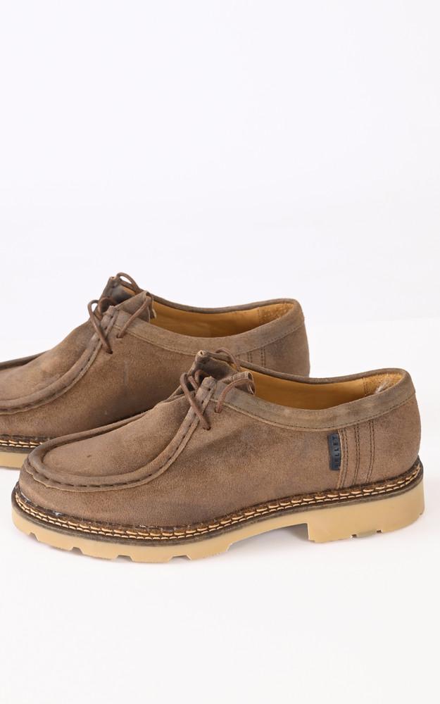 La Canadienne Derbies Cuir Nubuck Macha Camel