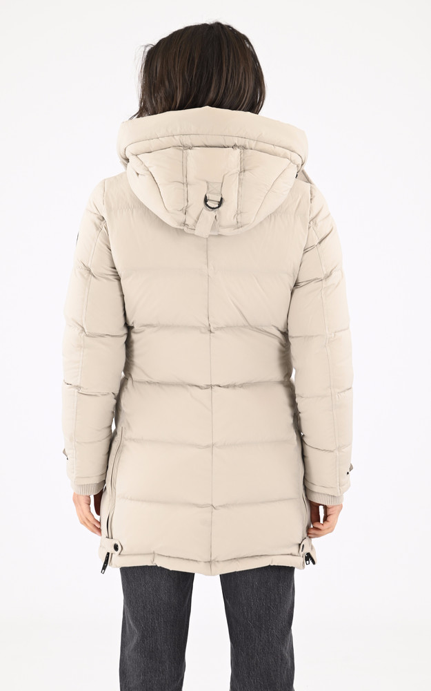 La Canadienne Doudoune à Capuche Falcon Beige