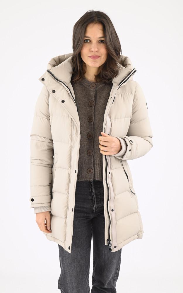 la canadienne Doudoune à capuche Falcon beige
