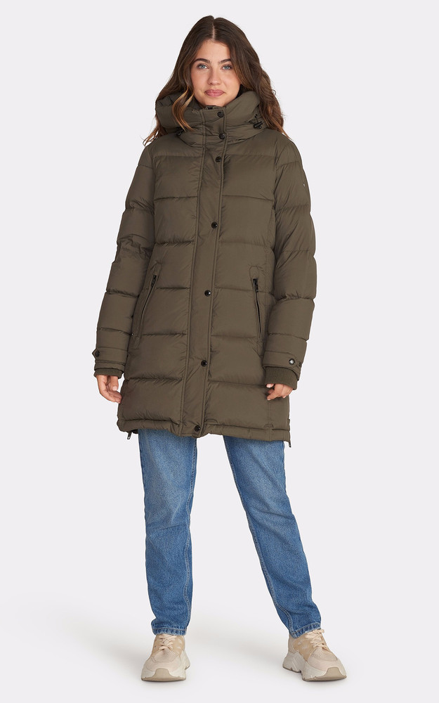La Canadienne Doudoune à Capuche Falcon Kaki