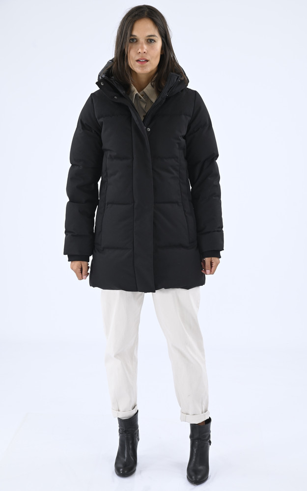 La Canadienne Doudoune à Capuche Phenix Noire
