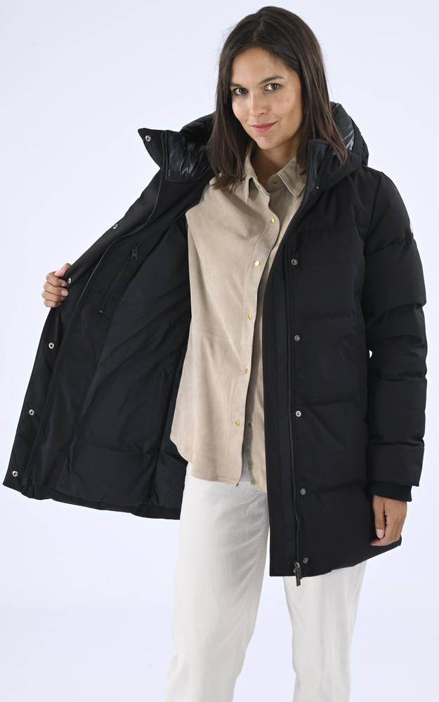 La Canadienne Doudoune à Capuche Phenix Noire