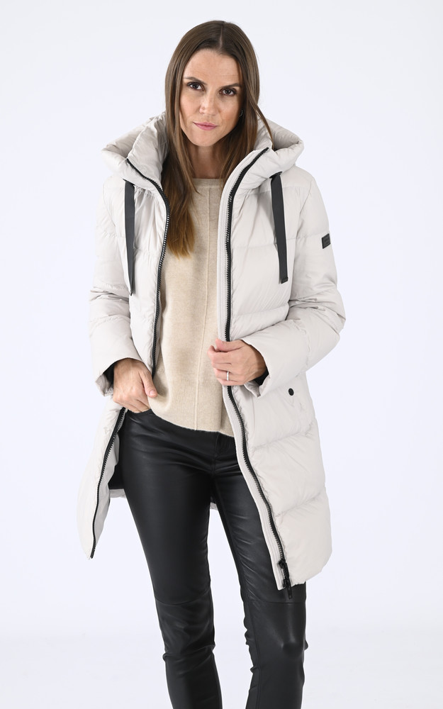 la canadienne Doudoune à capuche Samantha grise