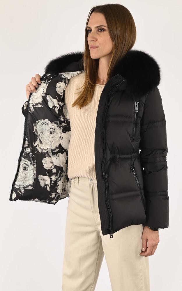 La Canadienne Doudoune Cintrée Blanca Noire