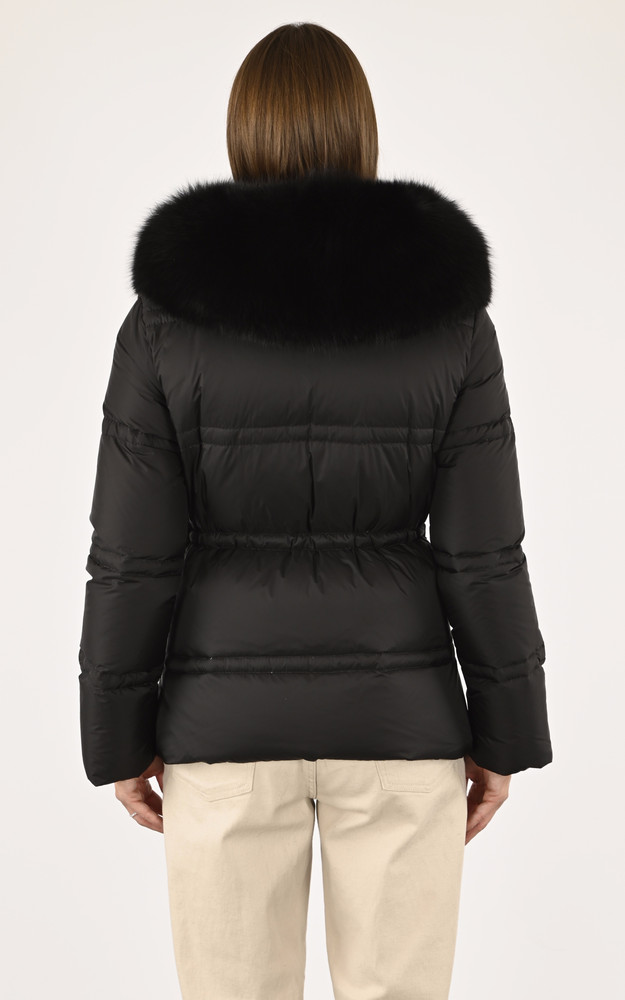 La Canadienne Doudoune Cintrée Blanca Noire