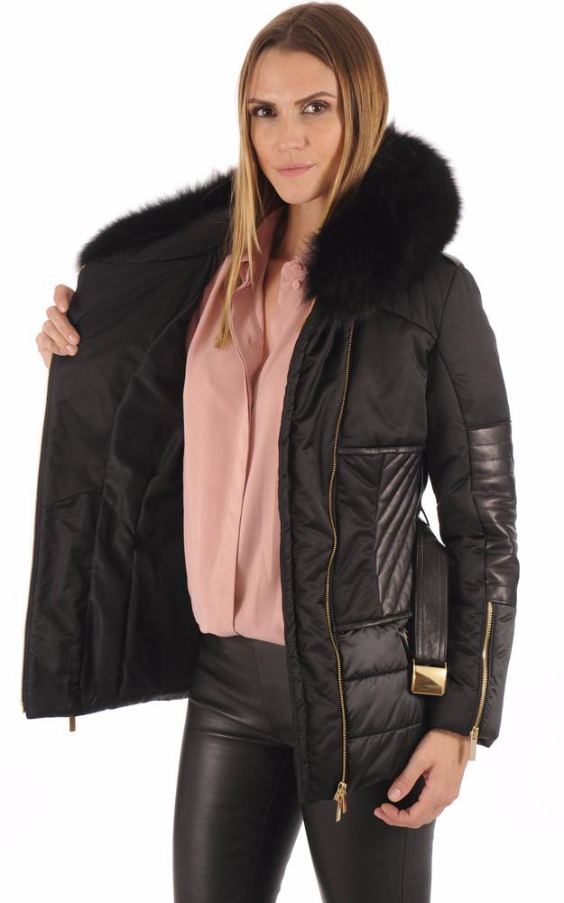 La Canadienne Doudoune Cintrée Bordée Renard