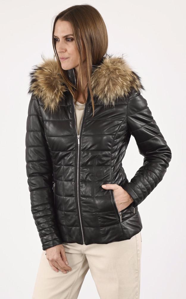 la canadienne Doudoune cintrée Helena marron foncé