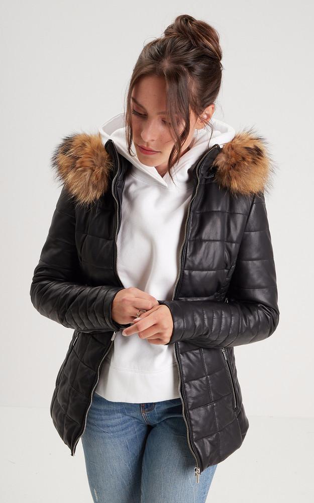 La Canadienne Doudoune Cintrée Helena Noire