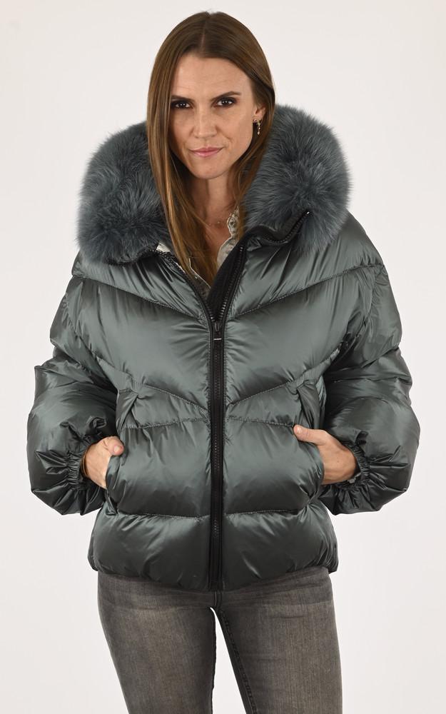 la canadienne Doudoune cintrée renard émeraude