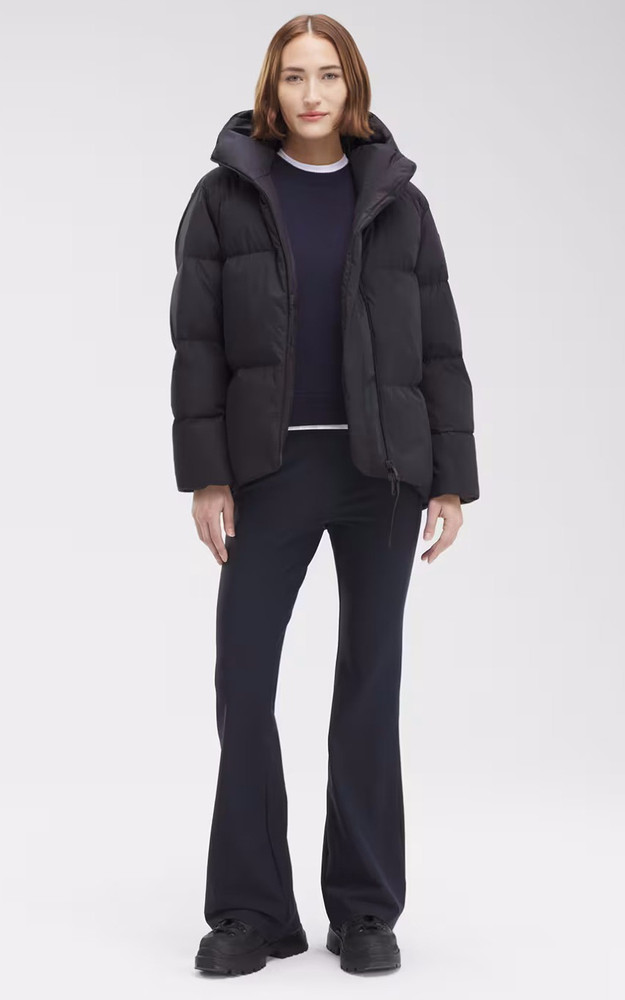 La Canadienne Doudoune Courte Garnet Noir