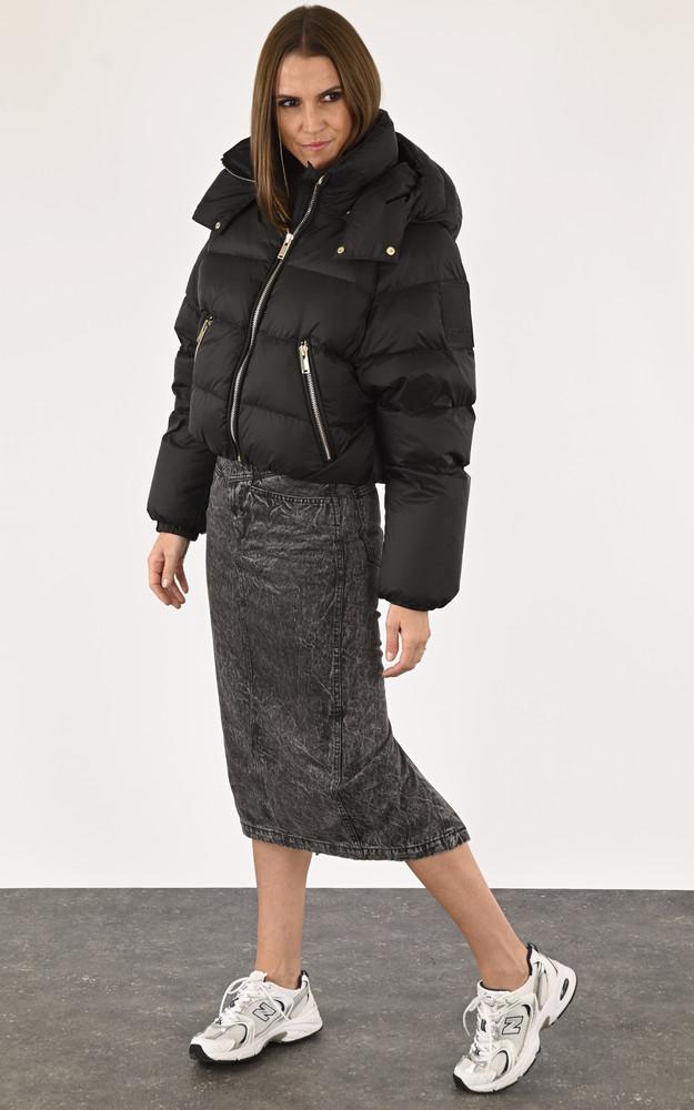La Canadienne Doudoune Courte Lina Noire