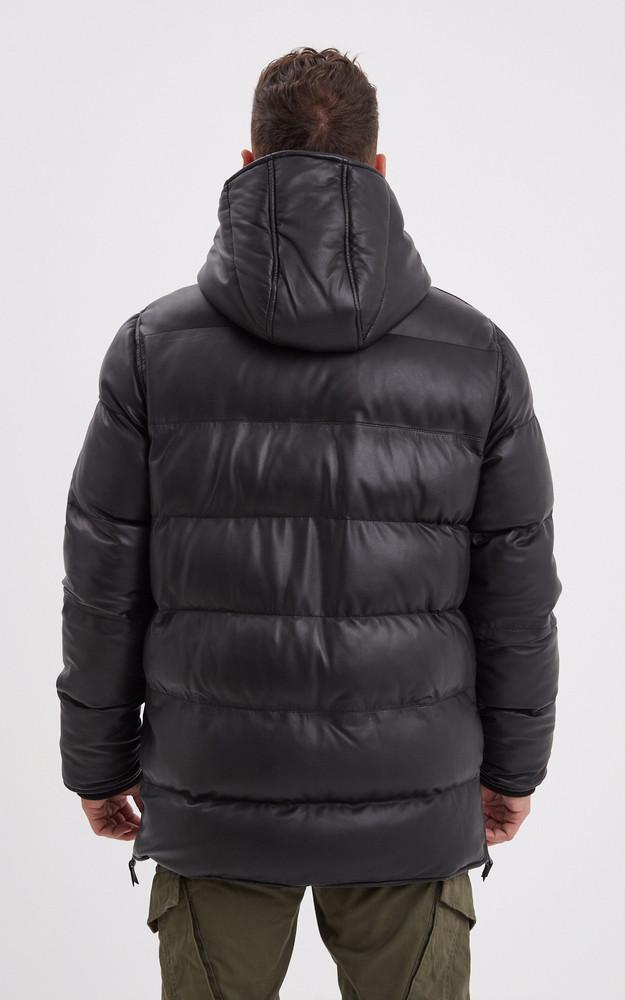 La Canadienne Doudoune Cuir Withmire Noire