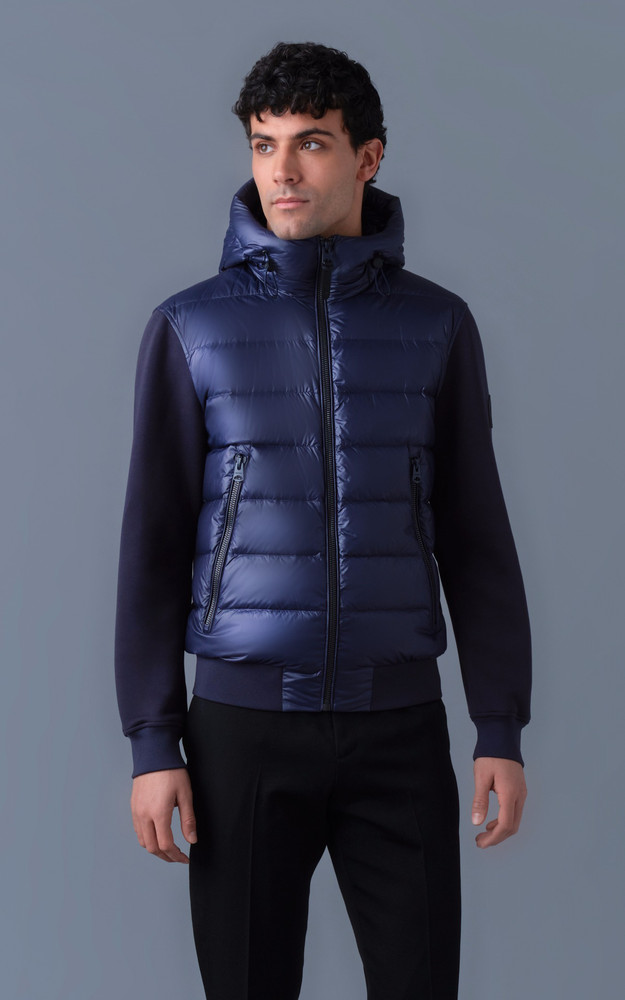 la canadienne Doudoune fine Franck bleu marine