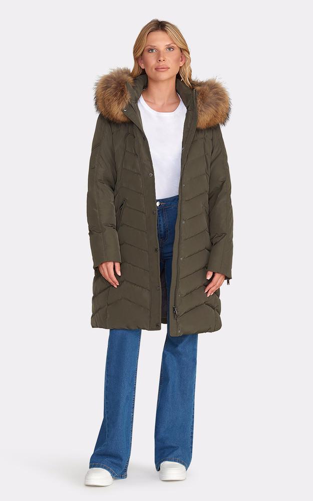 La Canadienne Doudoune Fourrure Jemma Kaki
