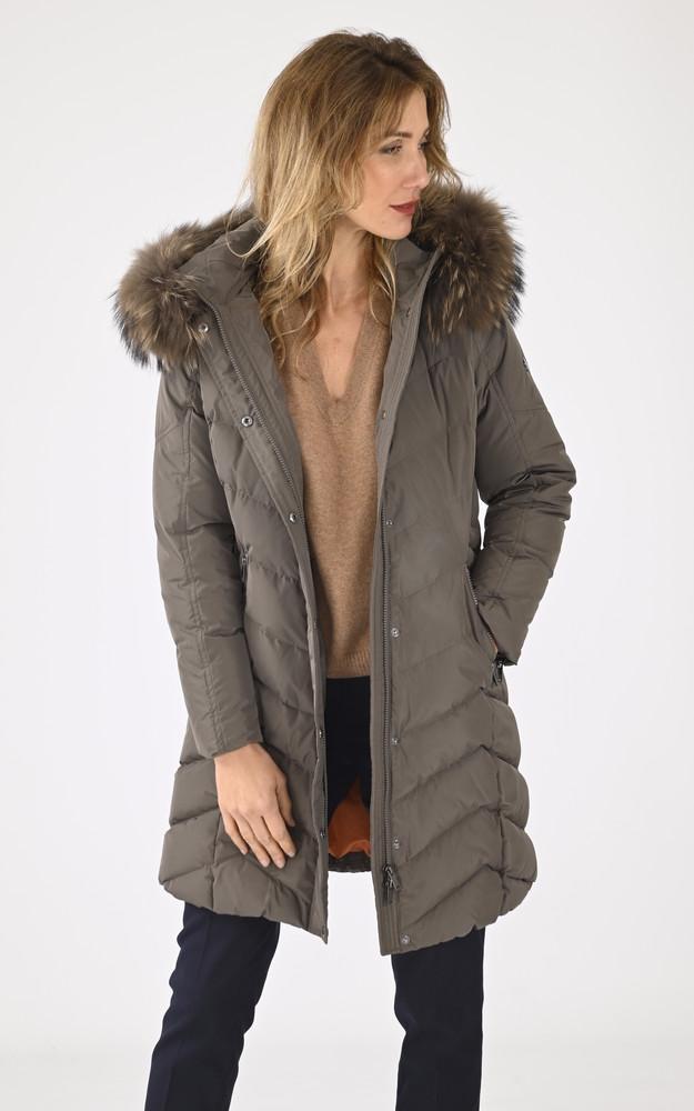 La Canadienne Doudoune Fourrure Jemma Taupe