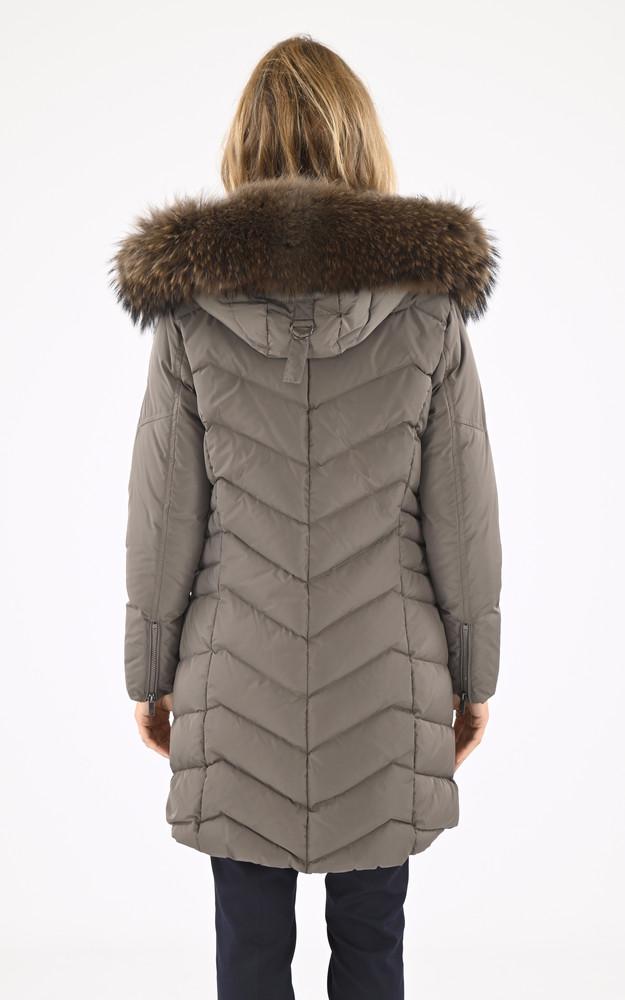 La Canadienne Doudoune Fourrure Jemma Taupe