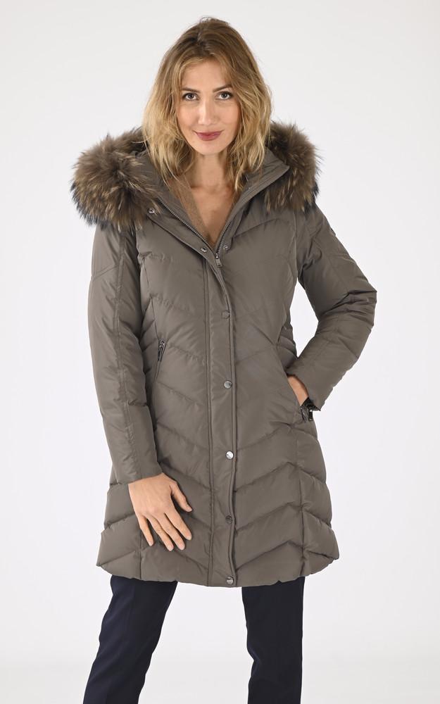 la canadienne Doudoune fourrure Jemma taupe